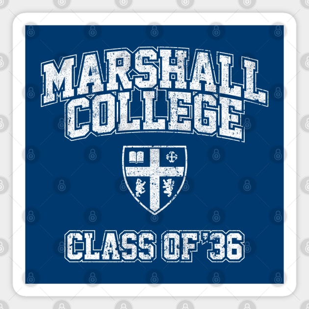 Marshall College Class of '36 (Indiana Jones) Magnet by huckblade